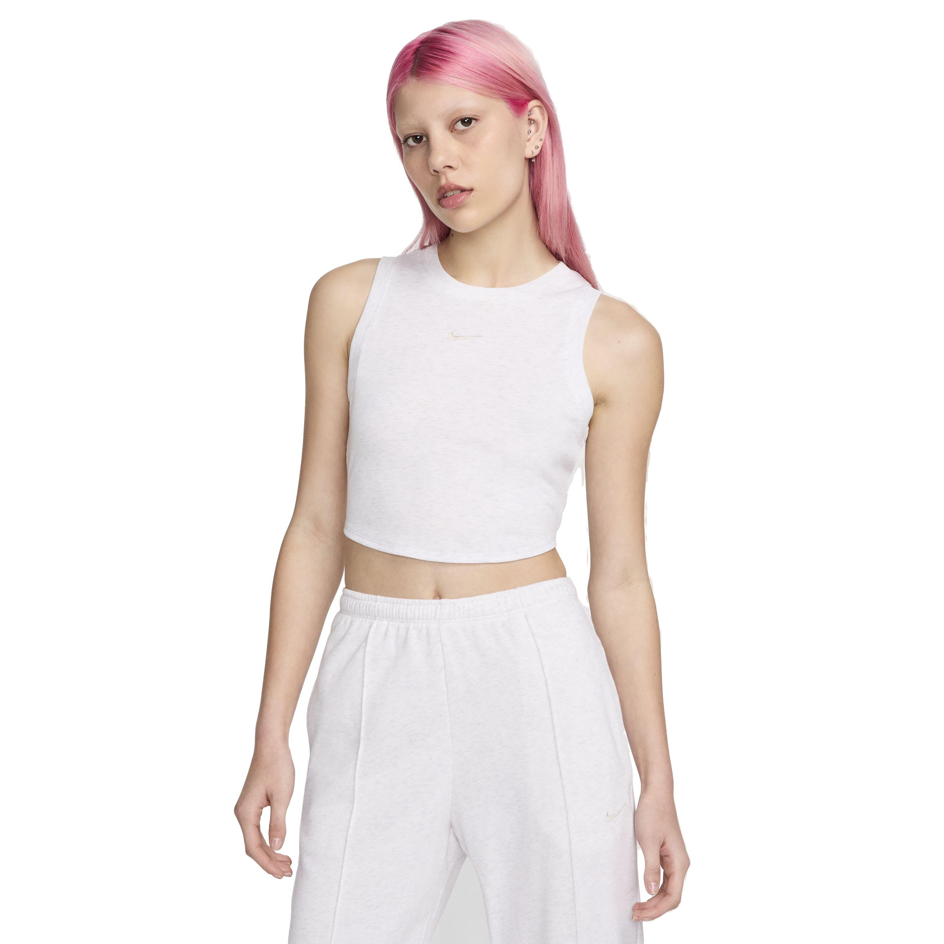 Nike Women's Sportswear Chill Knit Tight Cropped Mini-Rib Tank